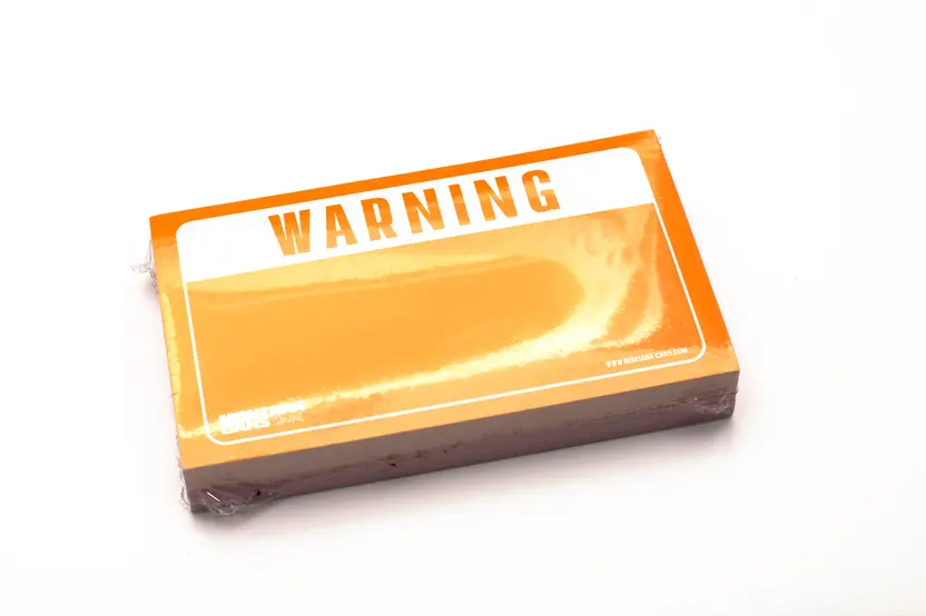 Montana Warning Sticker Pack - Red/Yellow 3