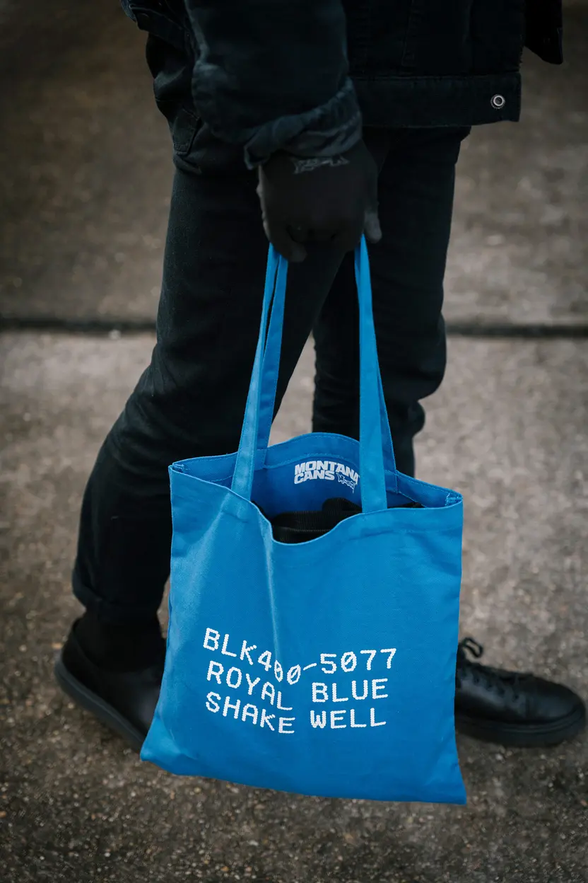 Montana Cotton Bag Donut Print - 5077 Royal Blue 4