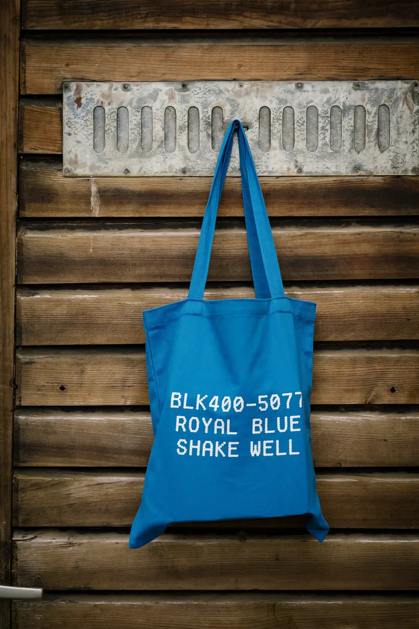 Montana Cotton Bag Donut Print - 5077 Royal Blue 2