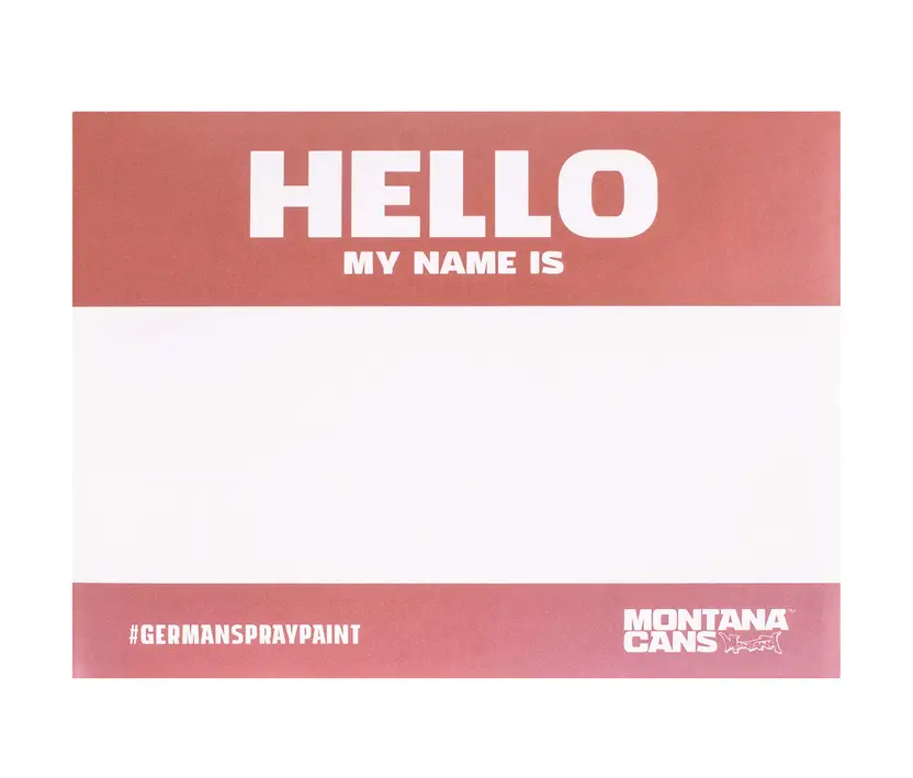 Montana HELLO MY NAME IS... - Metallic Sticker Pack 3