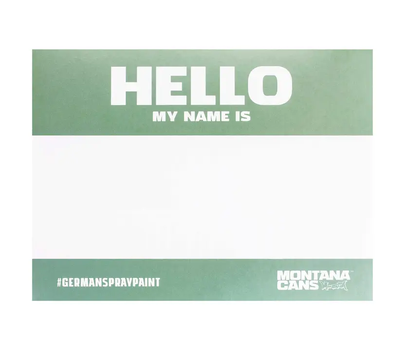Montana HELLO MY NAME IS... - Metallic Sticker Pack 2