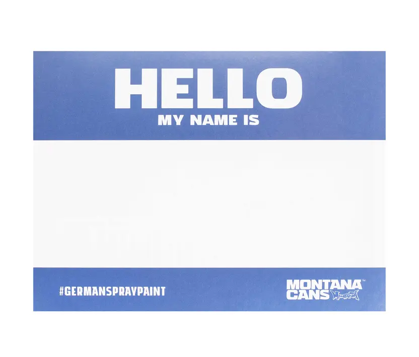 Montana HELLO MY NAME IS... - Metallic Sticker Pack 5