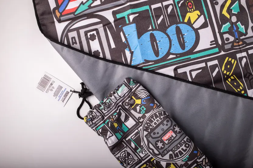 Montana Beach Towel - Traffic Jam by Bobby Analog 4