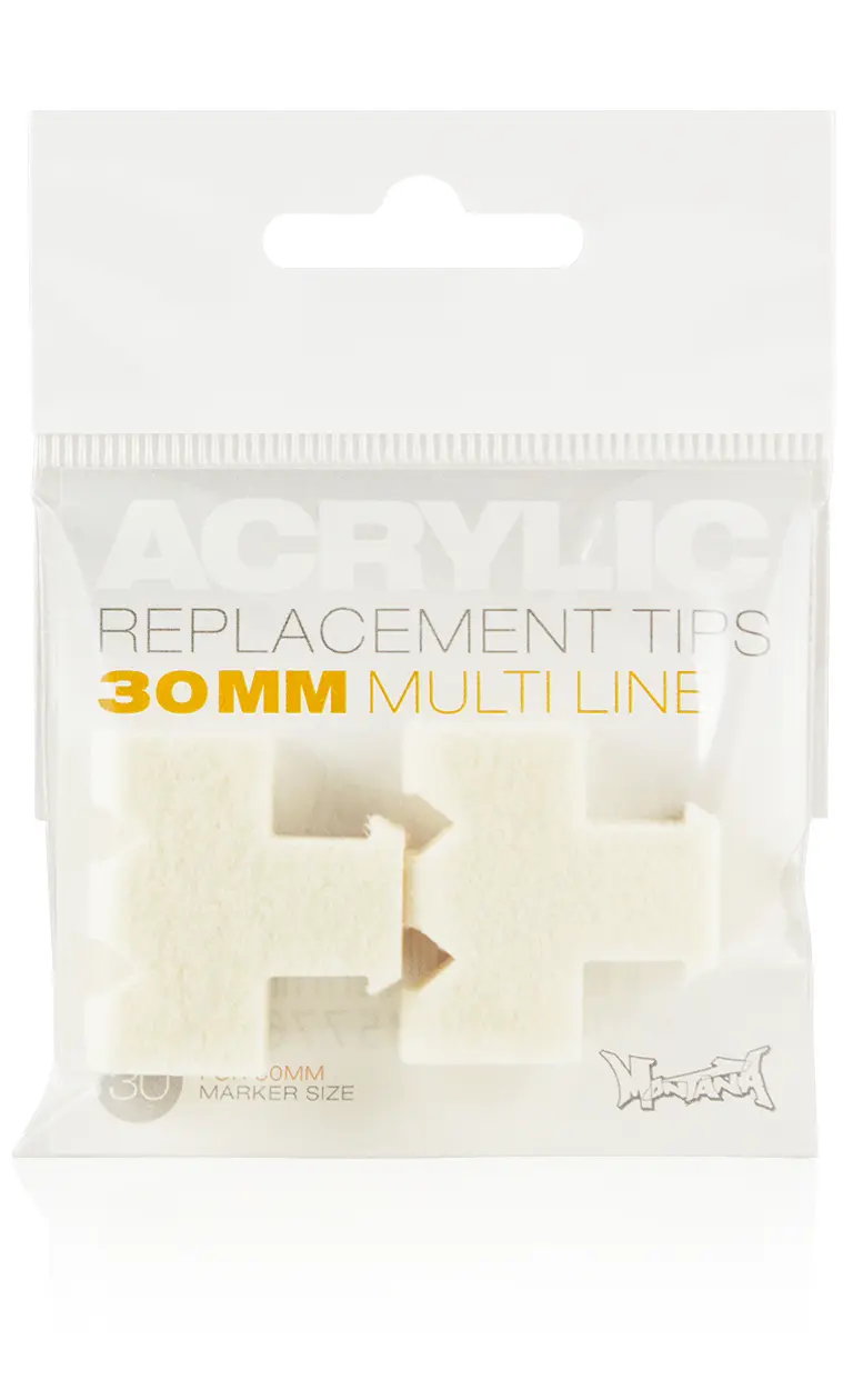 ACRYLIC Tip Set 30mm Multi Line 2