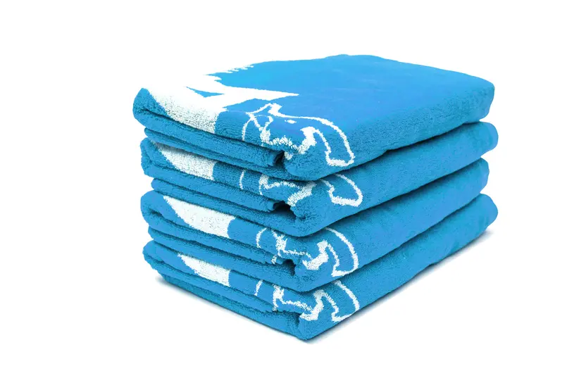 Montana Beach Towel Typo+Logo - Blue 2