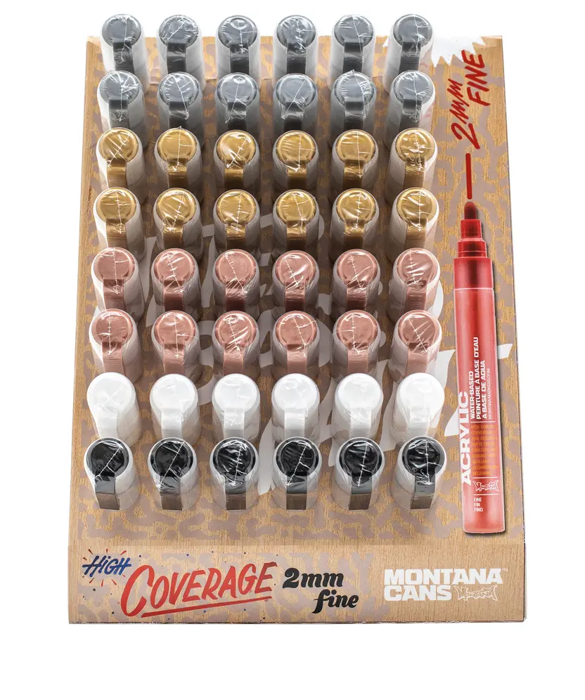Montana ACRYLIC Marker 2mm Action Display Metallic 2