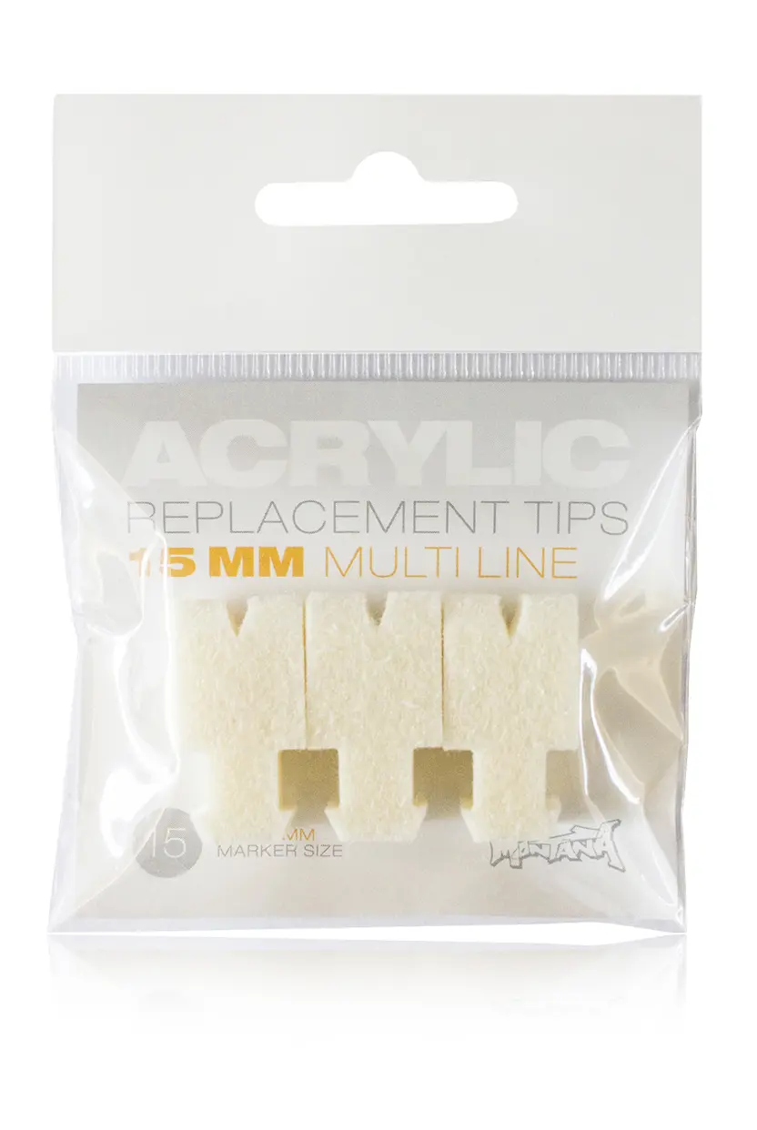 ACRYLIC Tip Set 15mm Multi Line