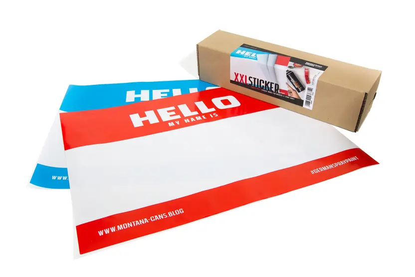 Montana HELLO MY NAME Sticker DIN A2 - 10 PCS. 2