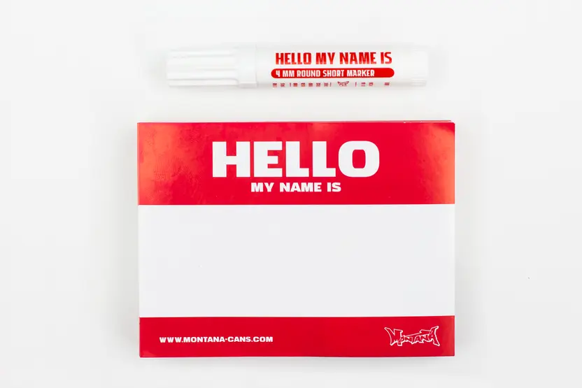 Montana „Hello my name is…“ Sticker Packs + Red & Blue 2