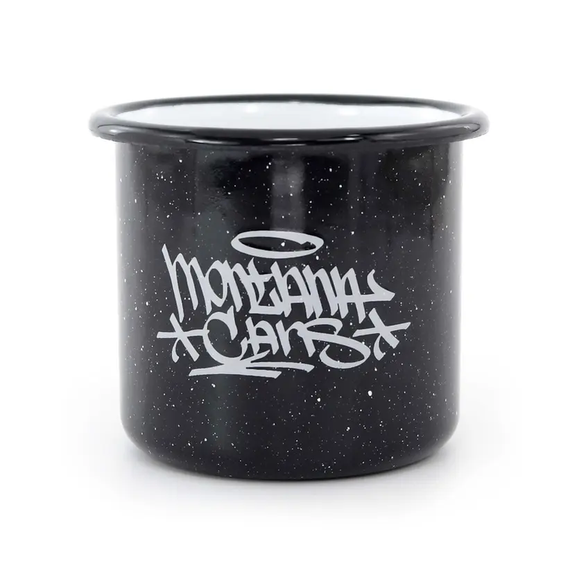 Montana Cans Tag Enamel Cup by SOBEKCIS