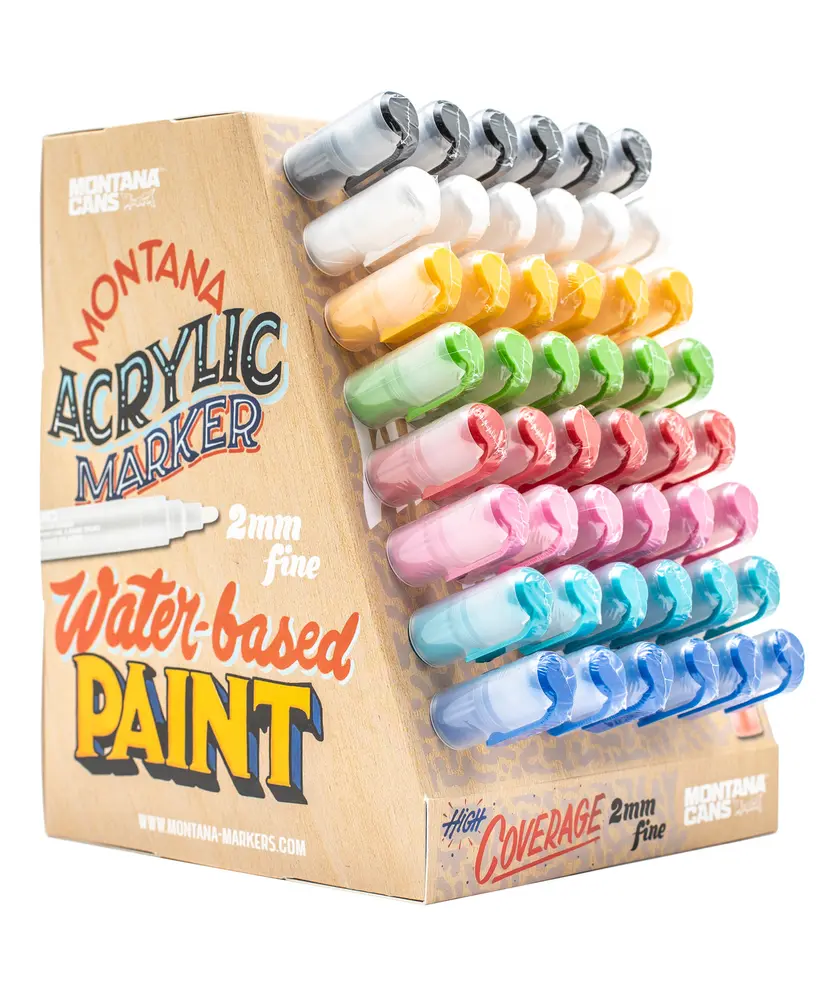 Montana ACRYLIC Marker 2mm Action Display Basic 4